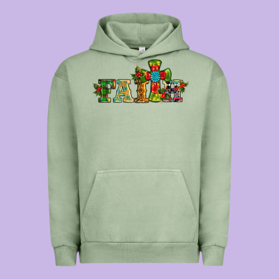 Christmas Cross Faith Urban Hoodie Designed By Ranaportraitstore