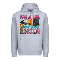 Heather Grey just a girl who loves racing Premium Hoodie - Zillion Design Studio