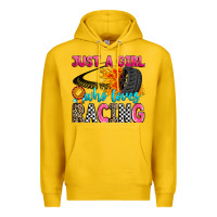Lemon just a girl who loves racing Premium Hoodie - Zillion Design Studio