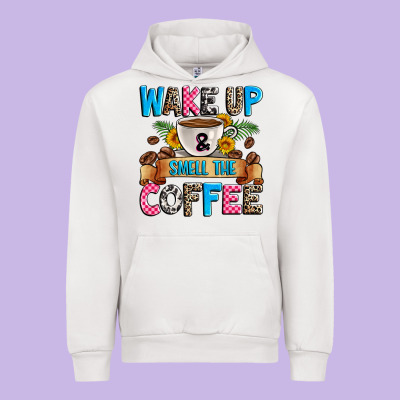 Wake Up And Smell The Coffee Urban Hoodie Designed By Zillion Design Studio