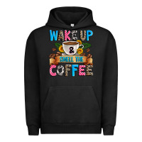 Pigment Black wake up and smell the coffee Urban Hoodie - Zillion Design Studio