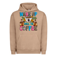 Pigment Burro wake up and smell the coffee Urban Hoodie - Zillion Design Studio