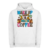 Pigment Lunar Rock wake up and smell the coffee Urban Hoodie - Zillion Design Studio