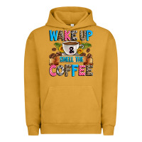Pigment Peanut Butter wake up and smell the coffee Urban Hoodie - Zillion Design Studio
