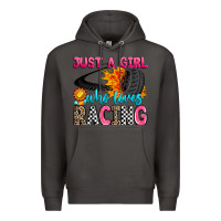 Smoke just a girl who loves racing Premium Hoodie - Zillion Design Studio