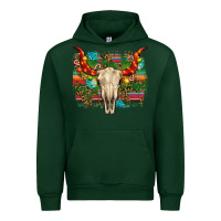 Forest Green western christmas bull skull Urban Hoodie - RanaPortraitStore