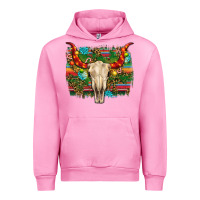 Fuchsia Pink western christmas bull skull Urban Hoodie - RanaPortraitStore