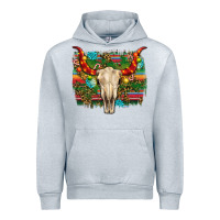 Heather Grey western christmas bull skull Urban Hoodie - RanaPortraitStore