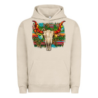 Pigment French Oak western christmas bull skull Urban Hoodie - RanaPortraitStore