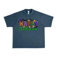 Midnight Navy Happy halloween Urban Heavy Tee - Artiststas