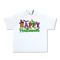 White Happy halloween Urban Heavy Tee - Artiststas