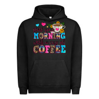 Pigment Black start your morning with a cup of coffee Urban Hoodie - Zillion Design Studio