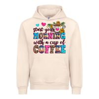 Sandshell start your morning with a cup of coffee Urban Hoodie - Zillion Design Studio