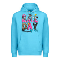 Ocean Blue it's race day y'all Premium Hoodie - Zillion Design Studio