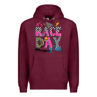 Burgundy it's race day y'all Premium Hoodie - Zillion Design Studio