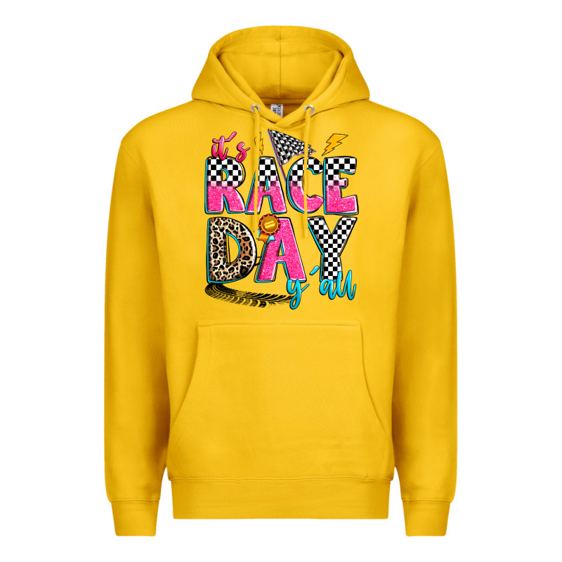 It's Race Day Y'all Premium Hoodie by Zillion Design Studio | Teevron