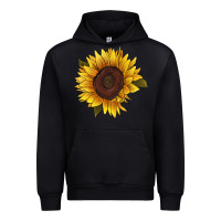 Black sunflower Urban Hoodie - RanaPortraitStore