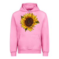 Fuchsia Pink sunflower Urban Hoodie - RanaPortraitStore