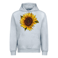 Heather Grey sunflower Urban Hoodie - RanaPortraitStore