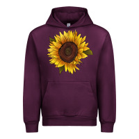Mauve Wine sunflower Urban Hoodie - RanaPortraitStore