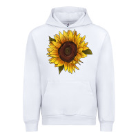 White sunflower Urban Hoodie - RanaPortraitStore