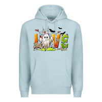 Blue Mist Love Nurse Halloween Premium Hoodie - texasbilliewilder