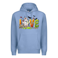 Colony Blue Love Nurse Halloween Premium Hoodie - texasbilliewilder