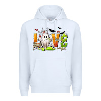 White Love Nurse Halloween Premium Hoodie - texasbilliewilder