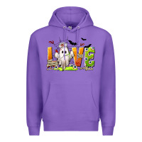 Purple Love Nurse Halloween Premium Hoodie - texasbilliewilder
