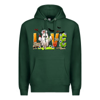Sports Green Love Nurse Halloween Premium Hoodie - texasbilliewilder