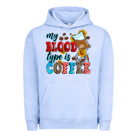 Pigment Grape Ice my blood type is coffee Urban Hoodie - Zillion Design Studio