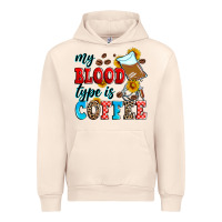 Sandshell my blood type is coffee Urban Hoodie - Zillion Design Studio
