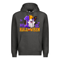 Charcoal Heather My 1st Halloween Premium Hoodie - texasbilliewilder