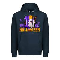 Navy My 1st Halloween Premium Hoodie - texasbilliewilder
