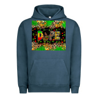 Pigment Midnight Navy dope juneteenth Urban Hoodie - Zillion Design Studio