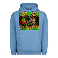 Pigment Pebble Blue dope juneteenth Urban Hoodie - Zillion Design Studio