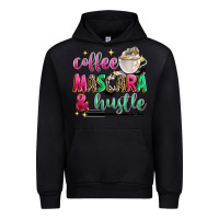 Black coffee mascara and hustle Urban Hoodie - Zillion Design Studio