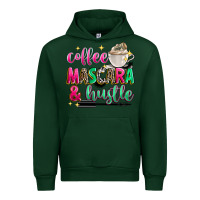 Forest Green coffee mascara and hustle Urban Hoodie - Zillion Design Studio
