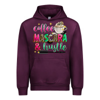 Mauve Wine coffee mascara and hustle Urban Hoodie - Zillion Design Studio