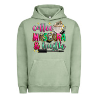 Pigment Oil Green coffee mascara and hustle Urban Hoodie - Zillion Design Studio