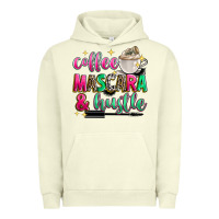 Pigment Pistachio coffee mascara and hustle Urban Hoodie - Zillion Design Studio