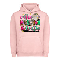 Pigment Salmon coffee mascara and hustle Urban Hoodie - Zillion Design Studio