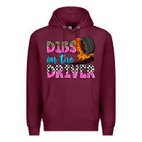 Burgundy dibs on the driver Premium Hoodie - Zillion Design Studio
