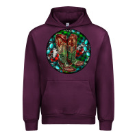 Mauve Wine Christmas Cowboy Boots Urban Hoodie - RanaPortraitStore
