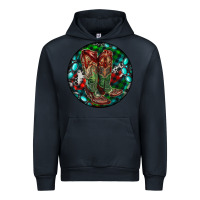Navy Christmas Cowboy Boots Urban Hoodie - RanaPortraitStore