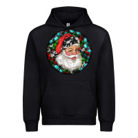 Black Christmas Santa Claus Urban Hoodie - RanaPortraitStore