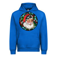 Cobalt Christmas Santa Claus Urban Hoodie - RanaPortraitStore