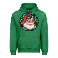 Emerald Christmas Santa Claus Urban Hoodie - RanaPortraitStore