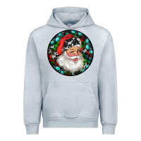 Heather Grey Christmas Santa Claus Urban Hoodie - RanaPortraitStore