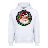 White Christmas Santa Claus Urban Hoodie - RanaPortraitStore